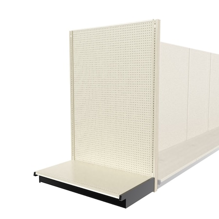 Lozier Shelving End Cap Display, Platinum 48W 72H 25D P475U-EC